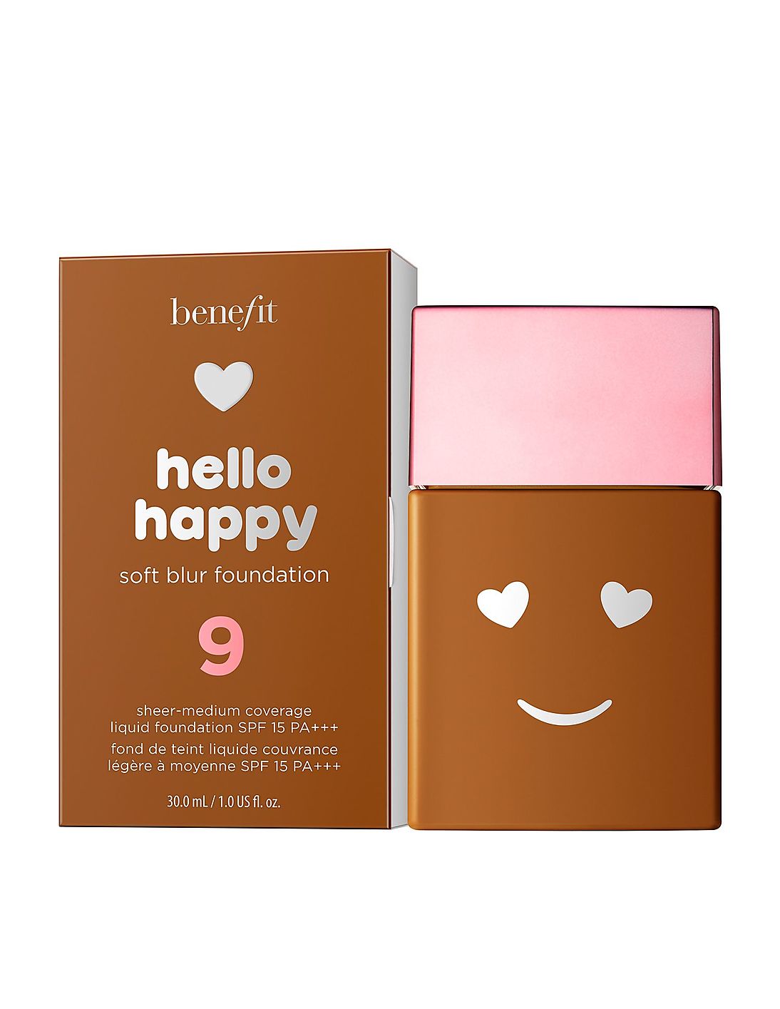 Benefit, Hello Happy Soft Blur, Matte Finish, Liquid Foundation, 09, Deep Neutral, SPF 15, 30 ml