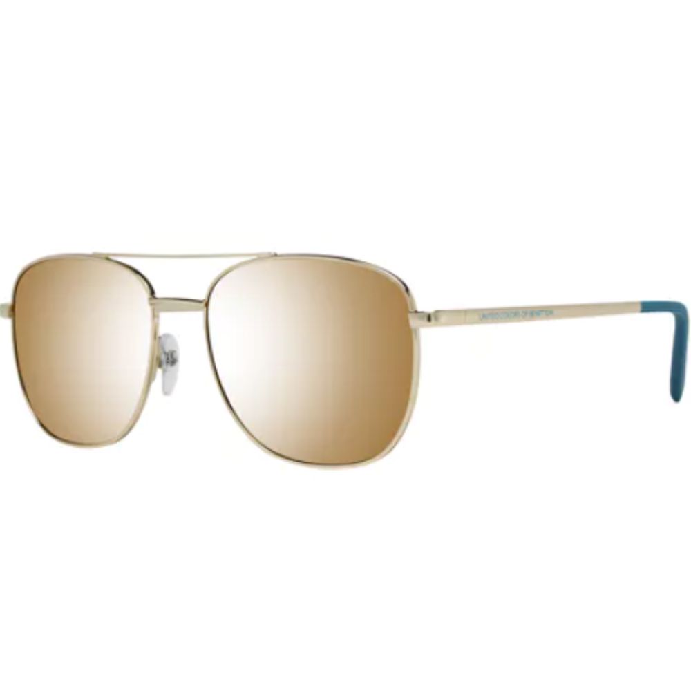 Benetton, United Colors of Benetton, Sunglasses, Gold Rectangle, Unisex