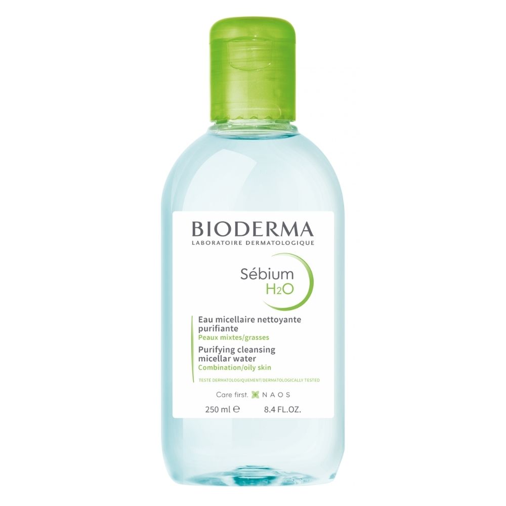 Bioderma, Sebium H2O, Paraben-Free, Cleansing, Micellar Water, For Oily/Blemished Combination Skin, 250 ml