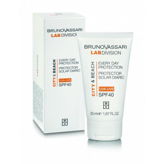 Bruno Vassari, City & Beach, Titanium Dioxide, Sun Protection, BB Cream, SPF 40, 50 ml