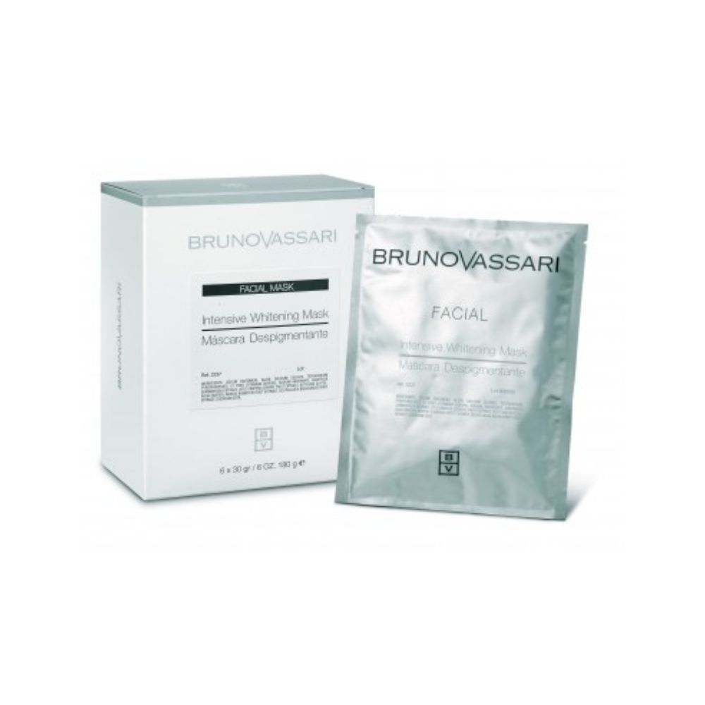 Set, Bruno Vassari, White, Whitening, Peel-Off Mask, Day & Night, For Face, 6 pcs, 30 g