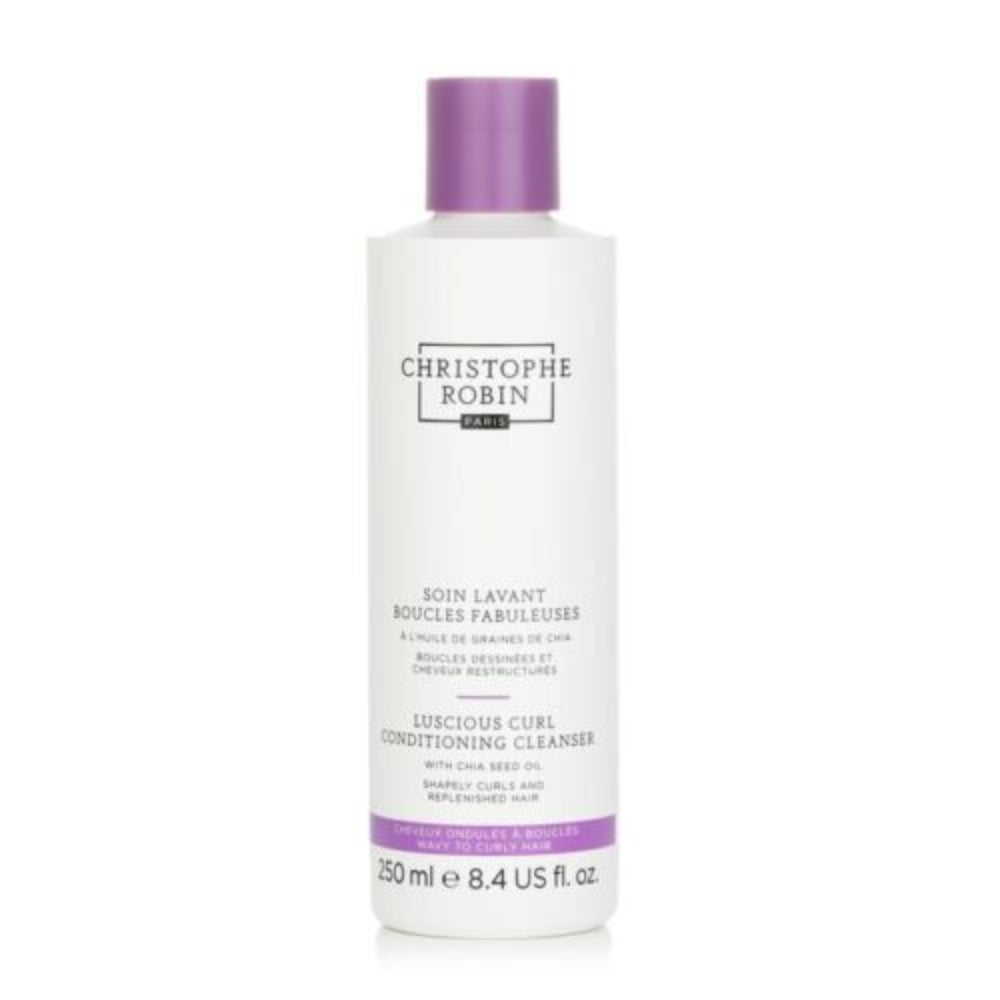 Christophe Robin, Luscious Curl, Chia Seeds Oil, Hair Shampoo, Curl Defining, 250 ml