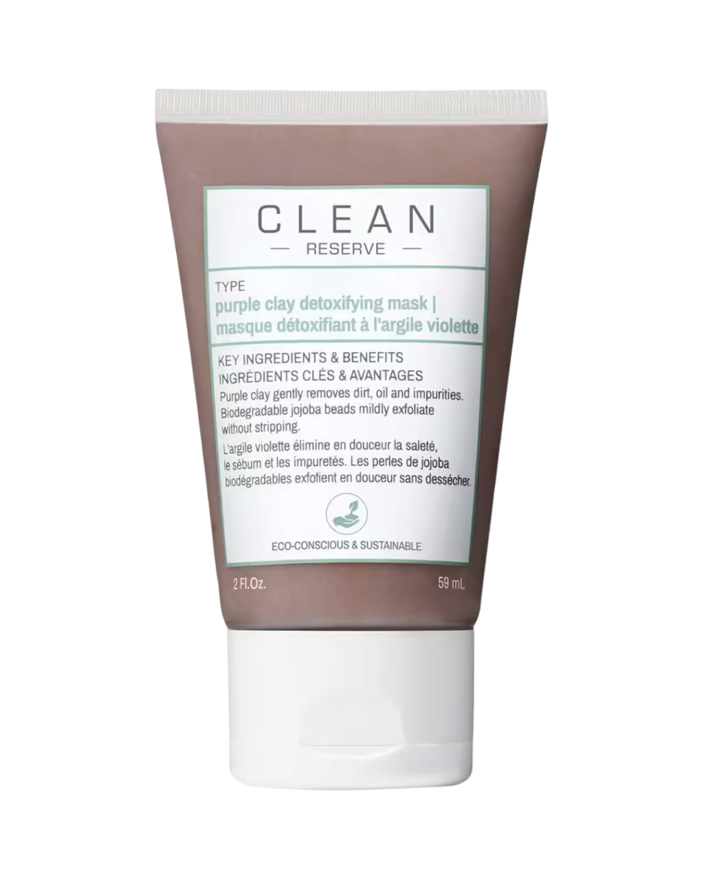 Clean, Reserve - Purple Clay, Detoxifying, Clay Mask, 59 ml