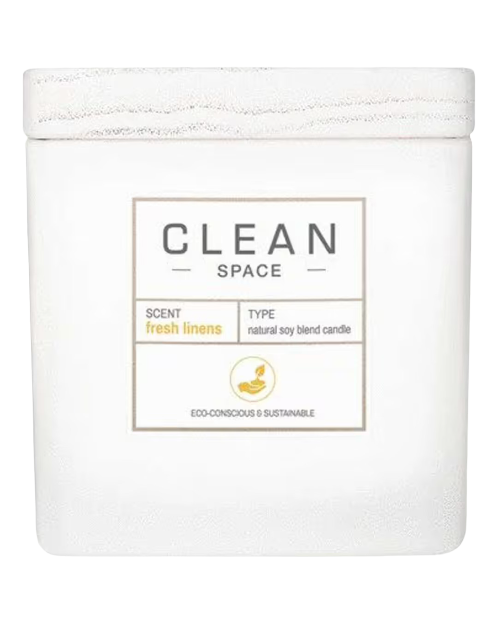 Clean, Space Fresh Linens, Scented Candle, 227 g