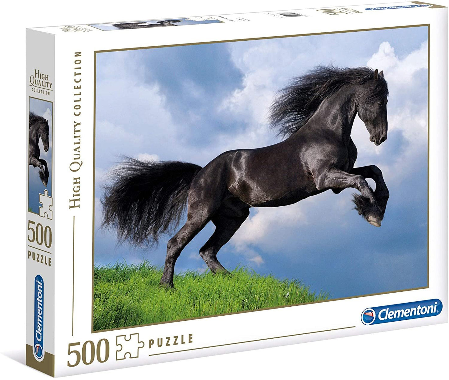 Clementoni, High Quality Collection, Black Horse, Puzzle, Unisex, 500 pcs