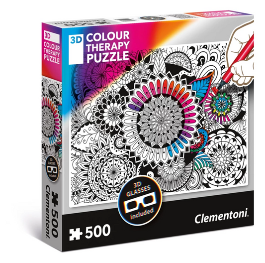 Clementoni, Colour Therapy 3D, Construction Set, Unisex, 500 pcs