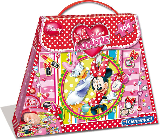 Clementoni, Disney, Minnie Mouse, Puzzle, For Girls, 104 pcs