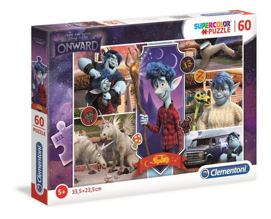 Clementoni, From The Movie, Onward, Puzzle, Unisex, 5+ years, 60 pcs