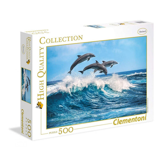 Clementoni, High Quality Collection, Dolphins, Puzzle, Unisex, 500 pcs