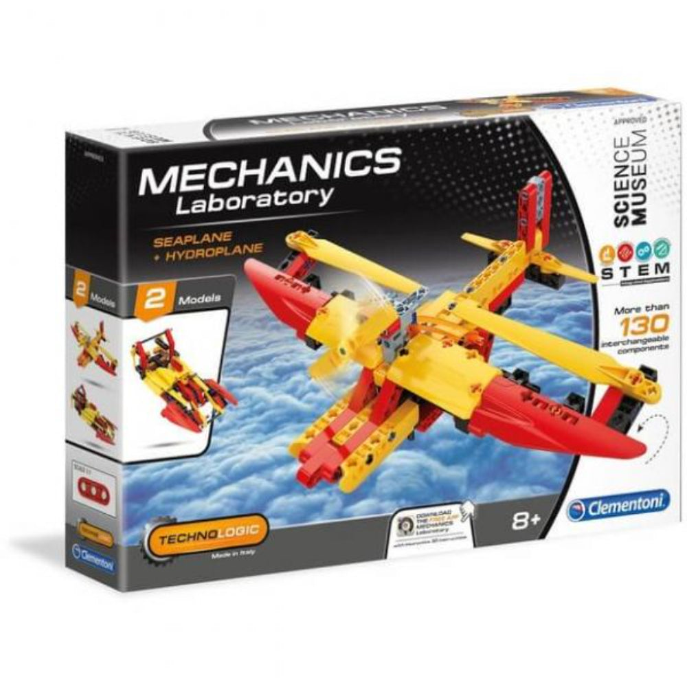 Clementoni, Mechanics Laboratory, Seaplane + Hydroplane, Construction Set, For Boys, 8+ years, 130 pcs