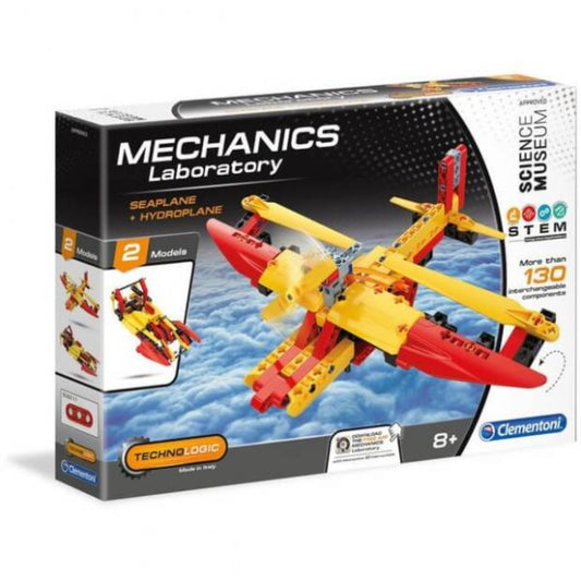 Clementoni, Mechanics Laboratory, Seaplane + Hydroplane, Construction Set, For Boys, 8+ years, 130 pcs