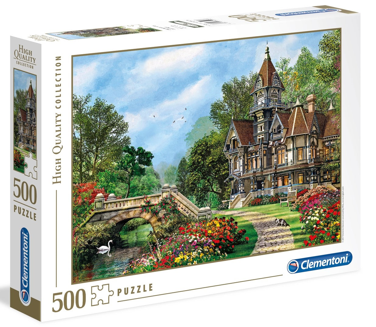 Clementoni, High Quality Collection, Old Waterway Cottage, Puzzle, 35048, Unisex, 500 pcs