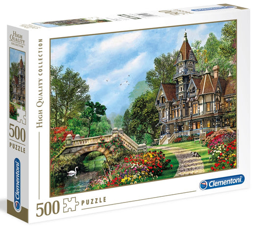 Clementoni, High Quality Collection, Old Waterway Cottage, Puzzle, 35048, Unisex, 500 pcs