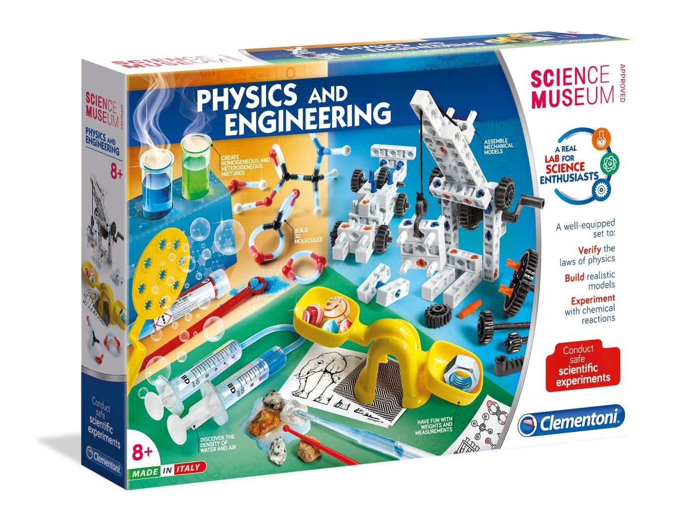 Clementoni, Science Museum, Physics And Engineering Lab, For Boys, 8+ years