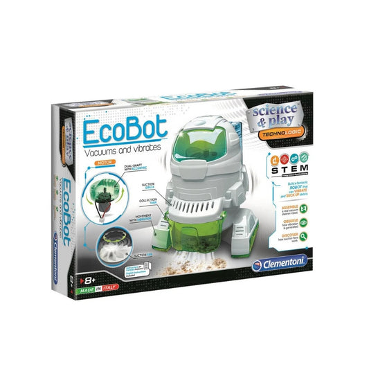 Clementoni, Science & Play, EcoBot, Construction Set, 75040, For Boys, 8+ years