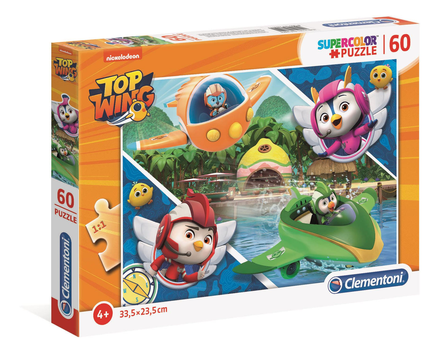 Clementoni, Supercolor, Top Wing, Puzzle, Unisex, 4+ years, 60 pcs