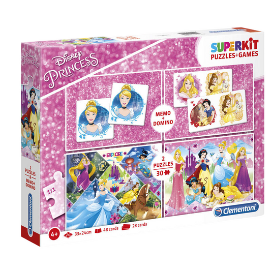 Clementoni, SuperKit, Disney Princess, Puzzle, For Girls, 4+ years, 2 x 30 + 48 + 28 pcs