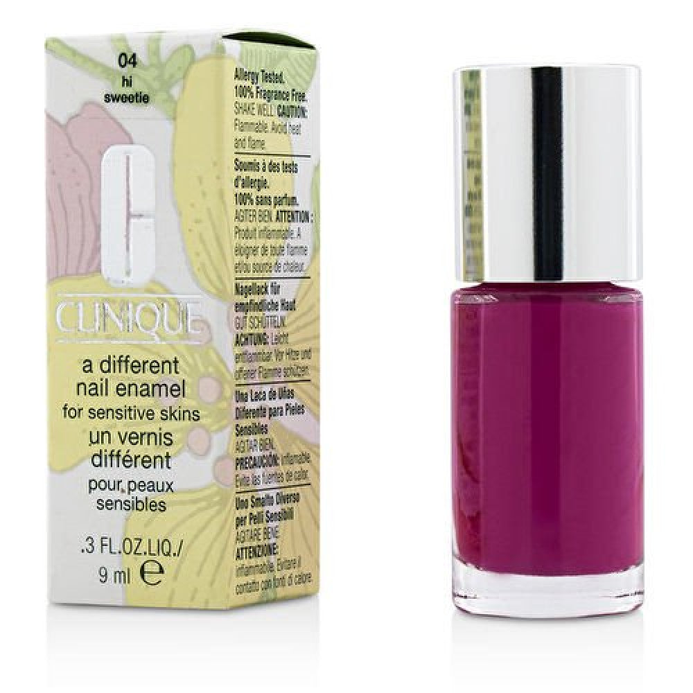 Clinique, A Different Nail Enamel, Base & Top Coat, Nail Polish, 04, Hi Sweetie, 9 ml