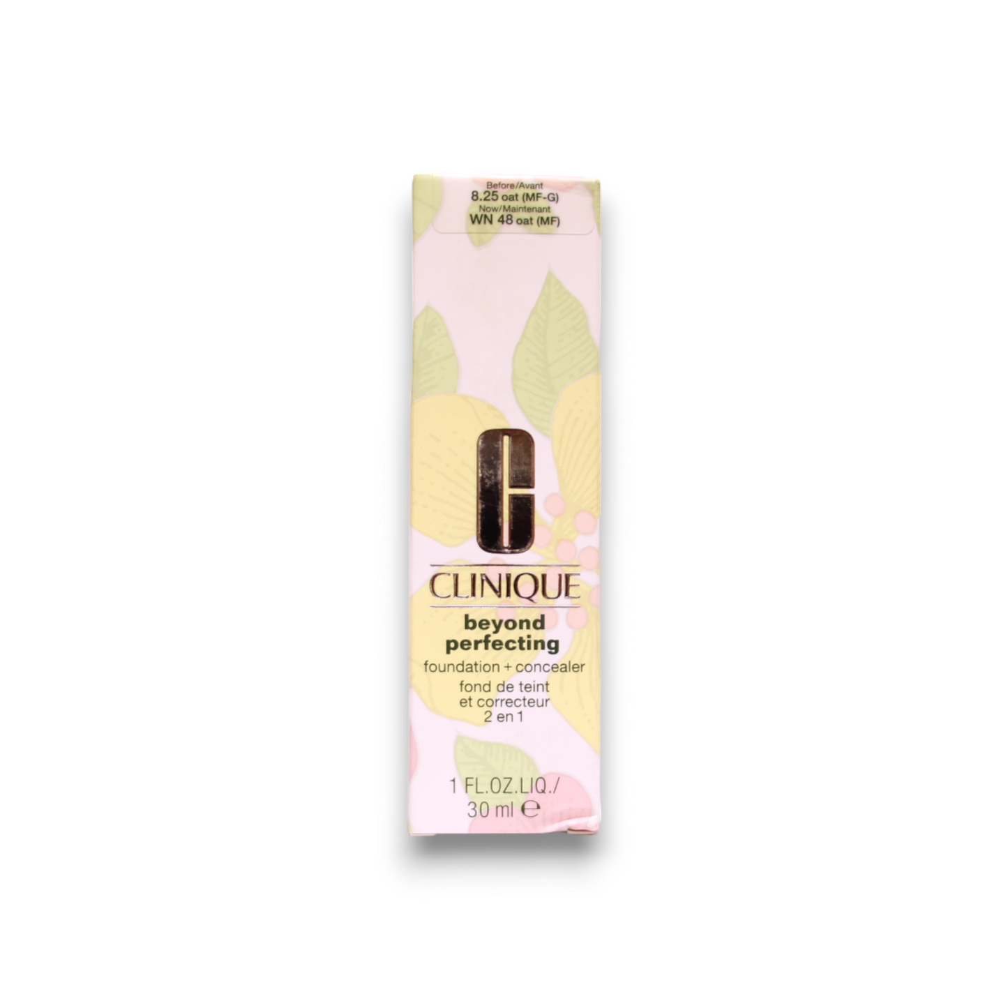 Clinique, Beyond Perfecting, Paraben-Free, Matte Finish, Liquid Foundation & Concealer 2-In-1, 48, Oat, 30 ml