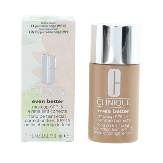 Clinique, Even Better, Paraben-Free, Hydrating, Liquid Foundation, 11, Porcelain Beige, SPF 15, 30 ml