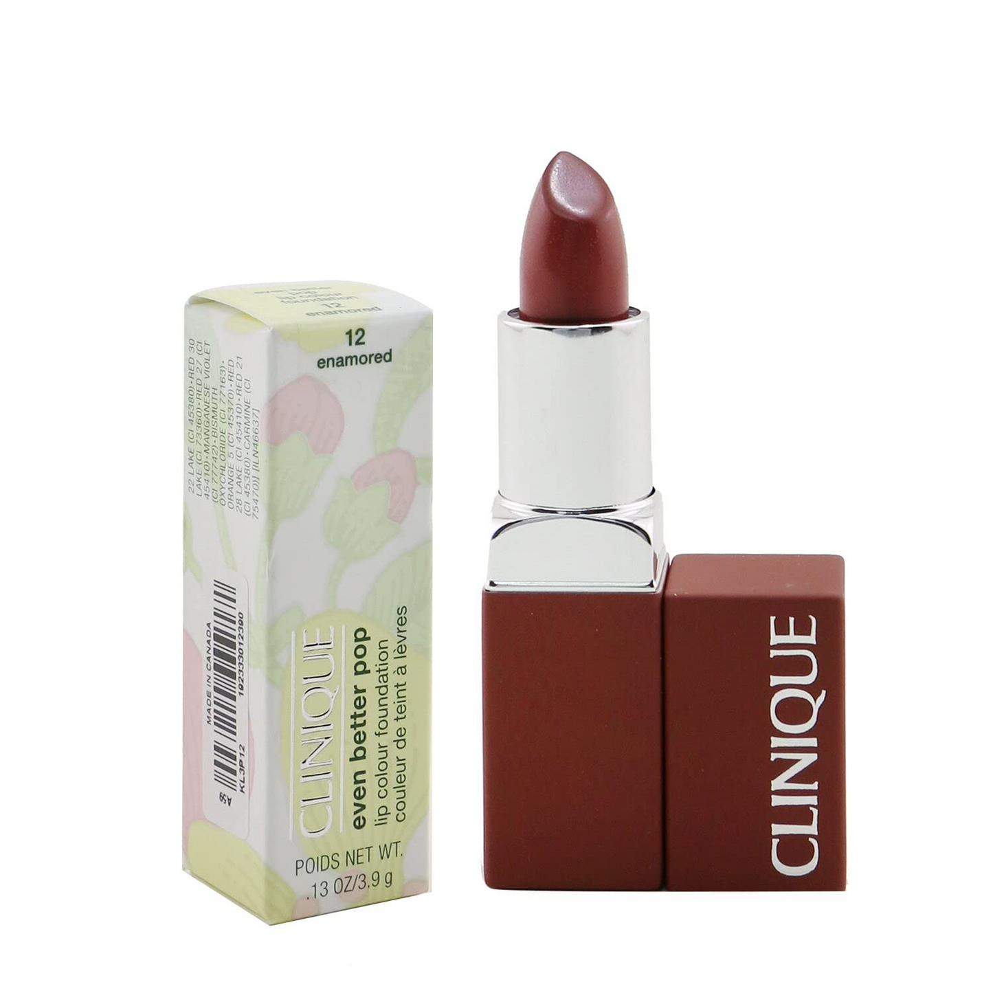 Clinique, Even Better Pop, Vitamin E, Long-Lasting, Cream Lipstick, 12, Enamored, 3.9 g