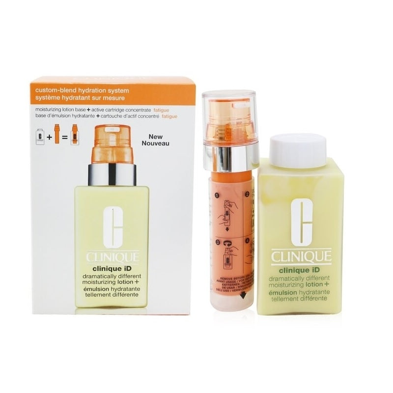 Clinique ID Set Clinique: Clinique iD Dramatically Different Lotion+, Fragrance Free, Moisturizing, Day & Night, Lotion, For Face, 115 ml + Clinique iD Active Cartridge - Fatigue, Paraben-Free, Energize & Revive Glow, Concentrate, For Face & Neck, 10 ml