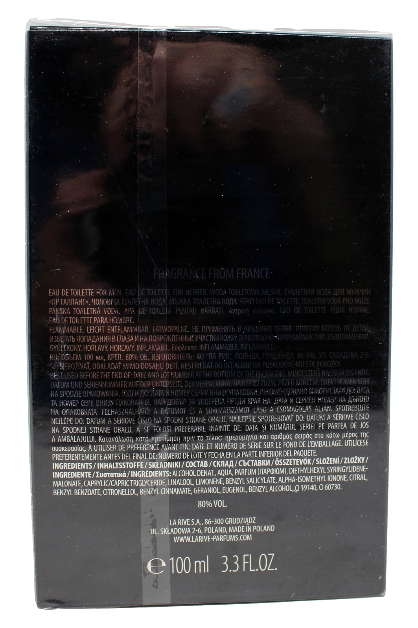 La Rive Gallent Pour Homme Eau De Toilette 3.3 Ounces