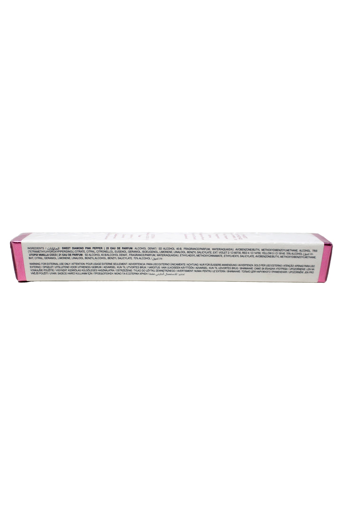 Huda Beauty Sweet Diamond Pink Pepper & Utopia Vanilla Coco Rollerball 2X5ML