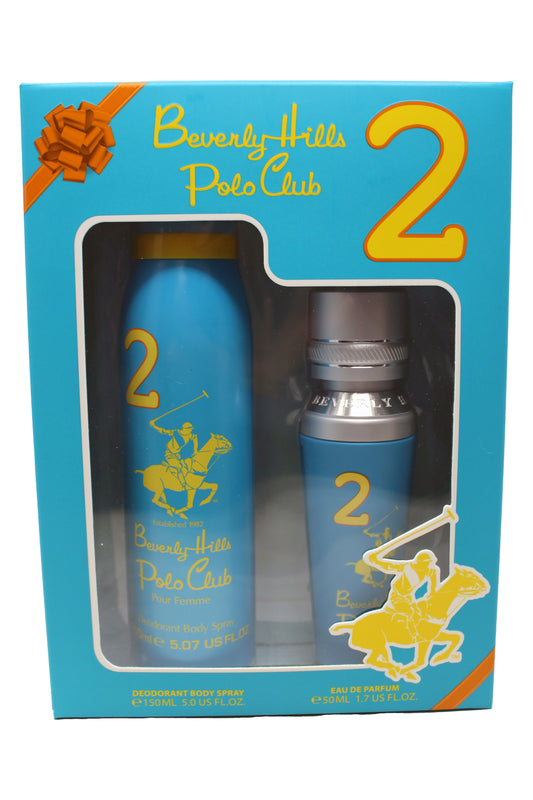 Beverly Hills Polo Club No.2 Pour Femme Gift Set 2 Pieces