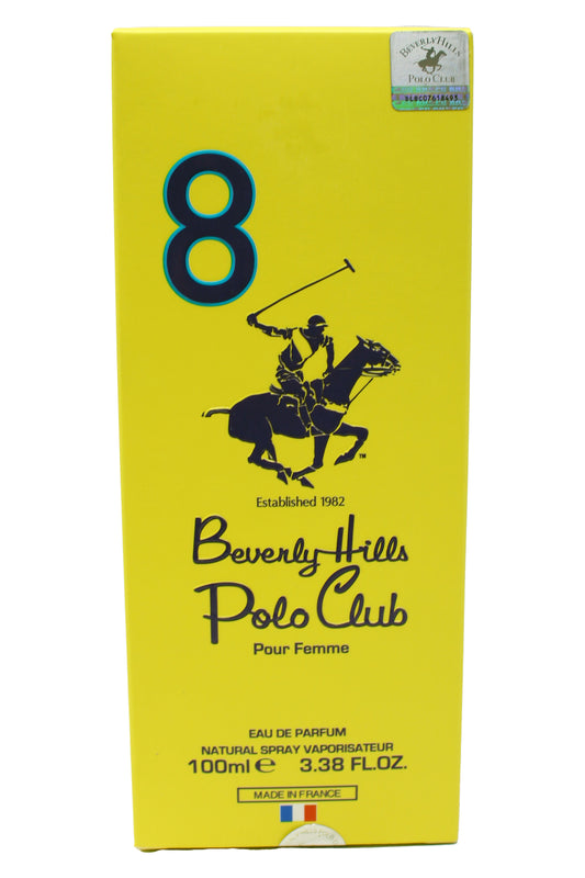 Beverly Hills Polo Club No.8 Pour Femme Eau De Parfum 3.38 Ounces