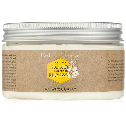 Crabtree & Evelyn,  English Honey & Peach Blossom, Moisturizing, Body Butter, 250 g