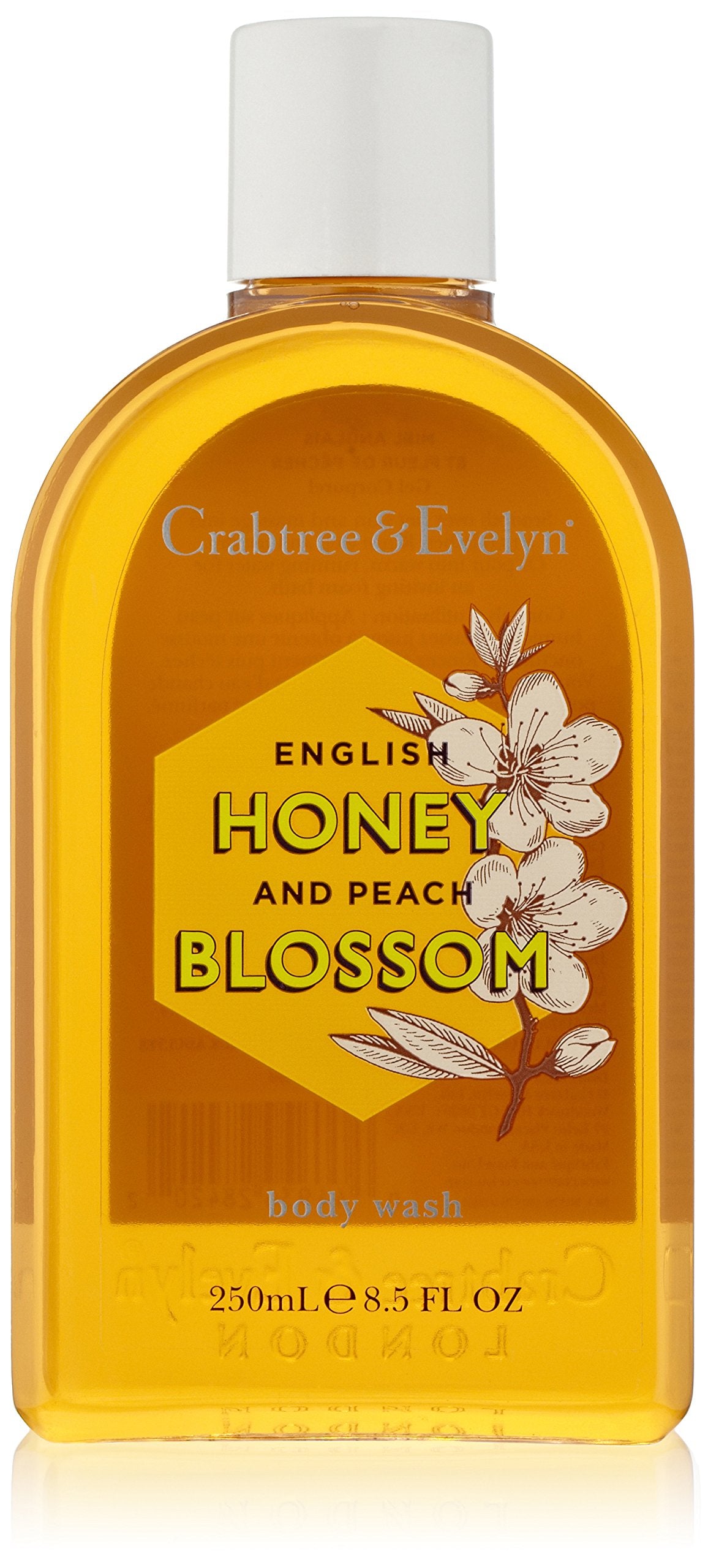 Crabtree & Evelyn, Honey & Peach Blossom, Hydrating, Body Wash, 250 ml