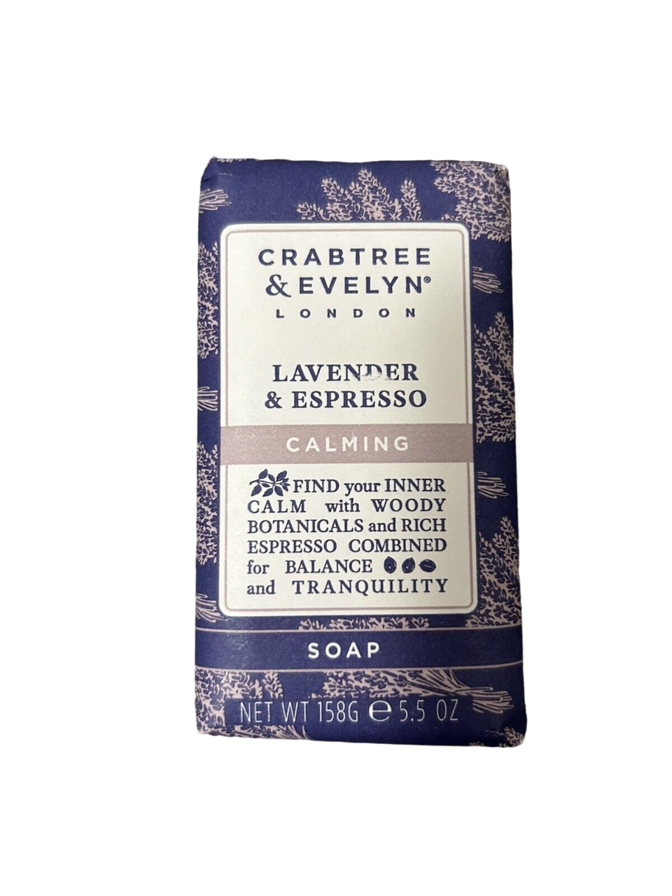 Crabtree & Evelyn, Lavender & Espresso, Calming, Soap Bar, 158 g