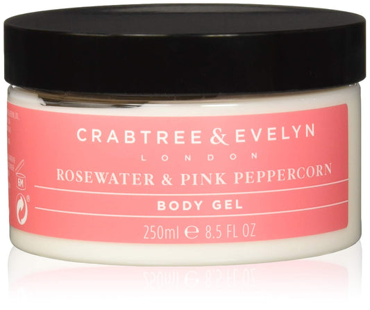 Crabtree & Evelyn, Rosewater & Pink Peppercorn, Hydrating, Body Gel, 250 ml