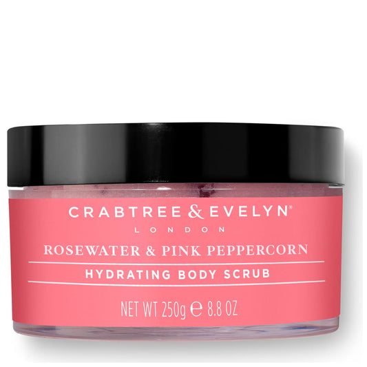 Crabtree & Evelyn, Rosewater & Pink Peppercorn, Hydrating, Body Scrub, 220 g