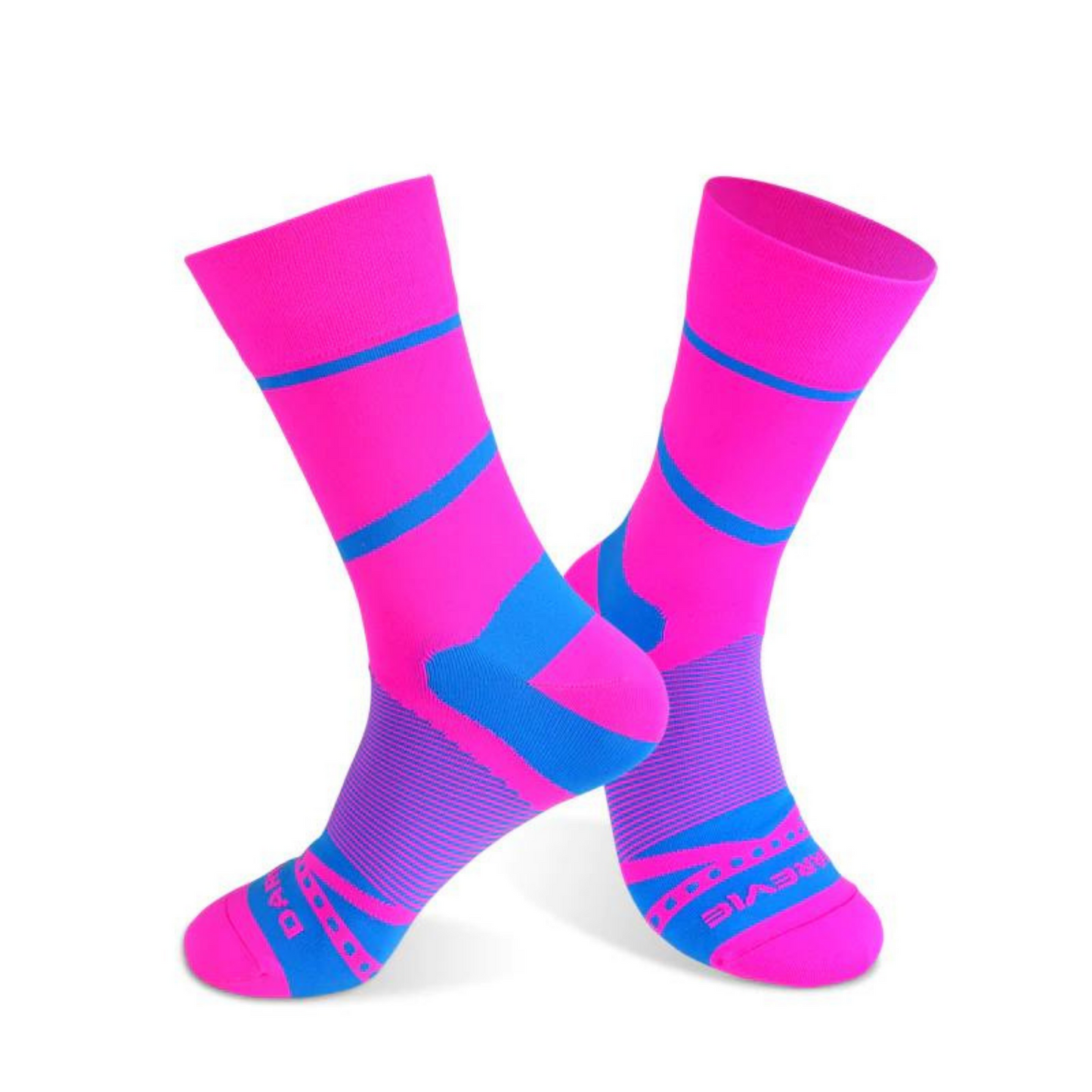 Darevie, Darevie, Long, Textile Socks, Pink/Blue, DVA013, Unisex