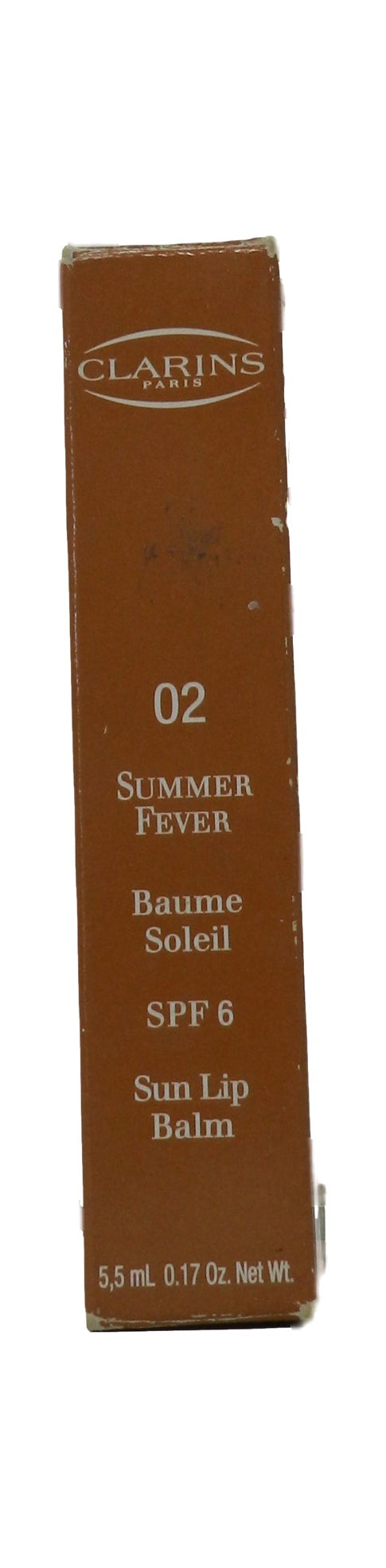 Clarins Summer Fever SPF 6 Sun Lip Balm 02 Orange Delight 0.17 Ounces