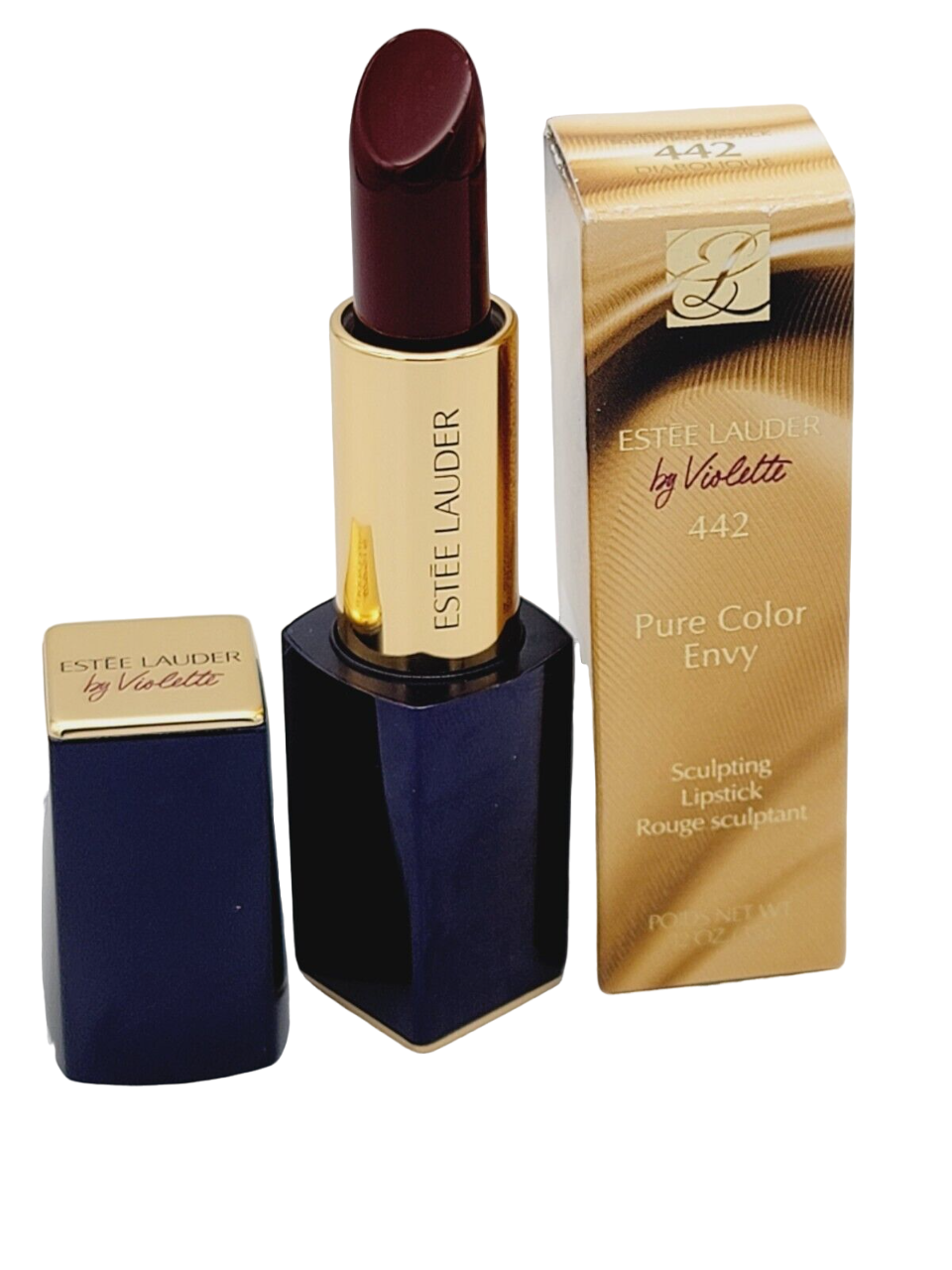 Estee Lauder, Pure Color Envy - By Violette, Paraben-Free, Sculpting, Cream Lipstick, 442, Diabolique, 3.5 g
