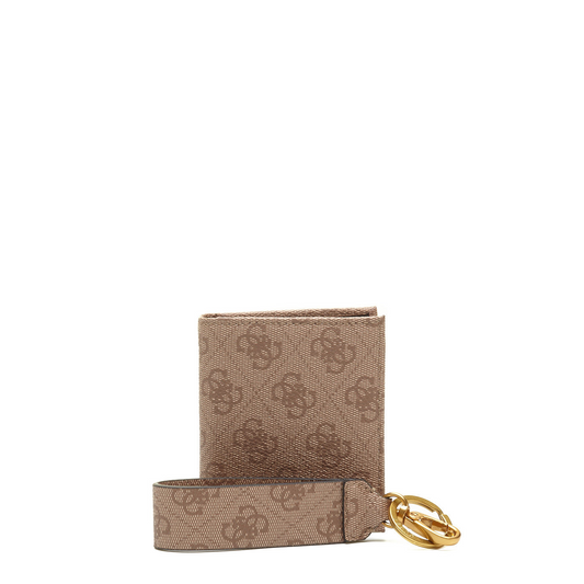 Set, Guess, Vezzola, Textile Wallet, With 4G logo Keychain, GBOX SM BFLD W/CP&KRN, Beige, For Men