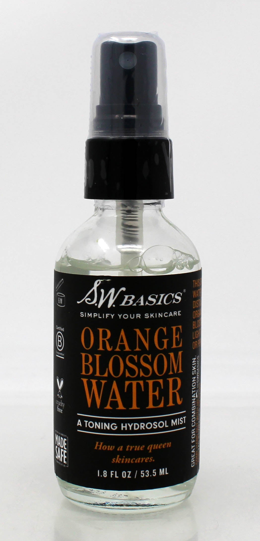 S.W. Basics Orange Blossom Water Toning Facial Mist 1.8 Ounce