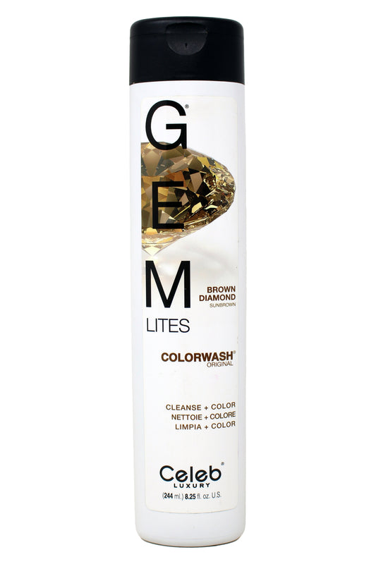 Celeb Luxury Gem Lites Colorwash Shampoo Brown Diamond 8.25 Ounces