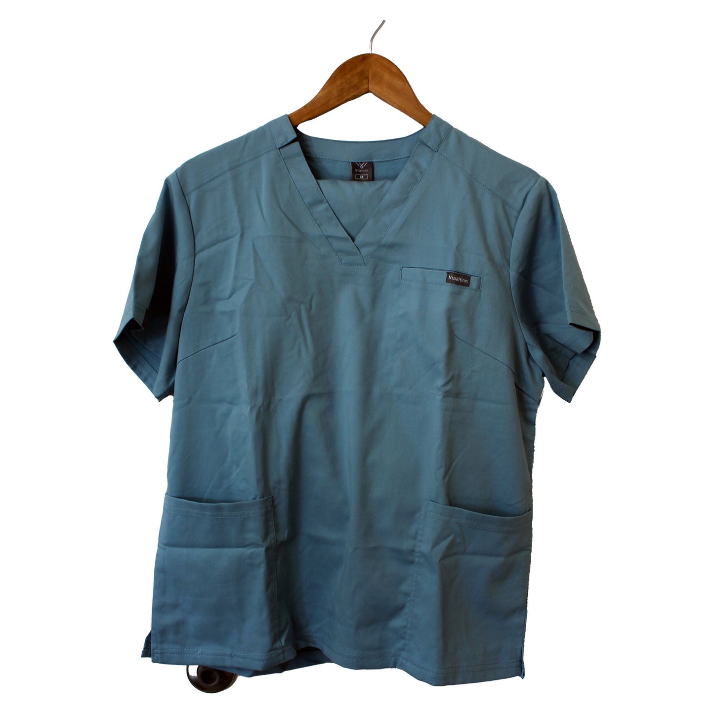Niaahinn Women's Medical Scrub Set, Light Blue, M
