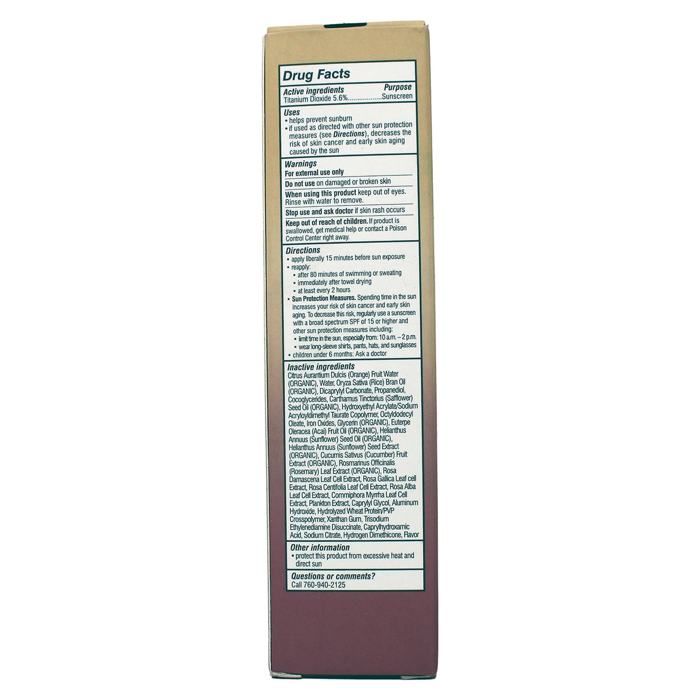 COOLA Organic Rosilliance Tinted Moisturizer Sunscreen Bronze Goddess 1.5 Ounces