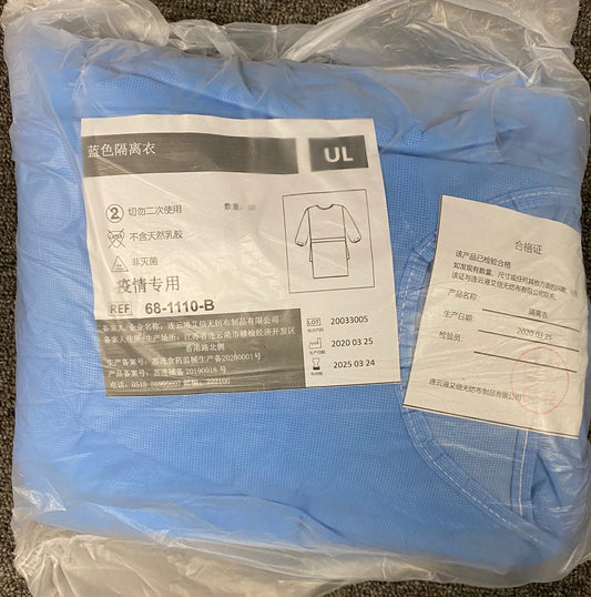 Medical Gown Light Blue