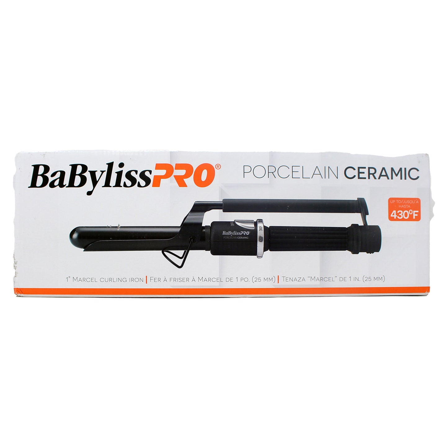 BaBylissPRO 1 inch Porcelain Ceramic Marcel Curling Iron 1 Count