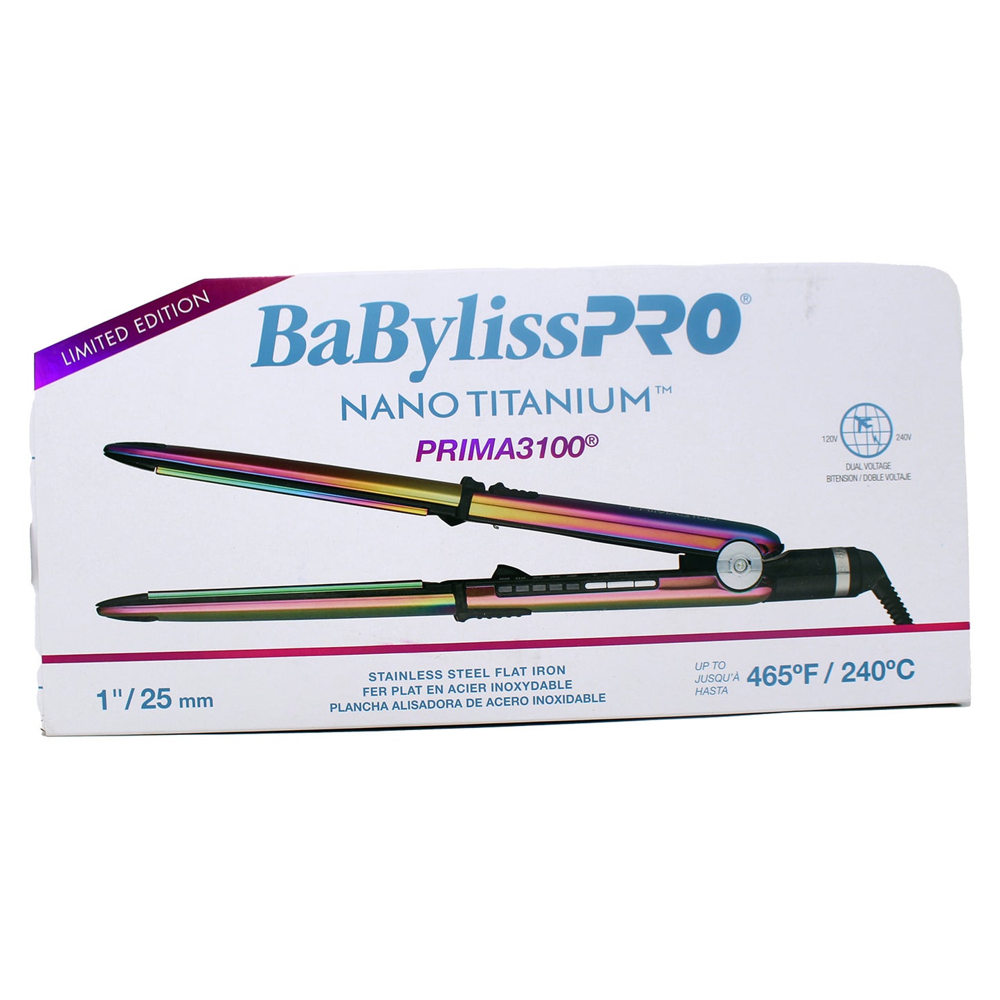 BaBylissPRO Nano Titanium 1" Flat Iron Prima 3100 Hair Straightener 1 Count