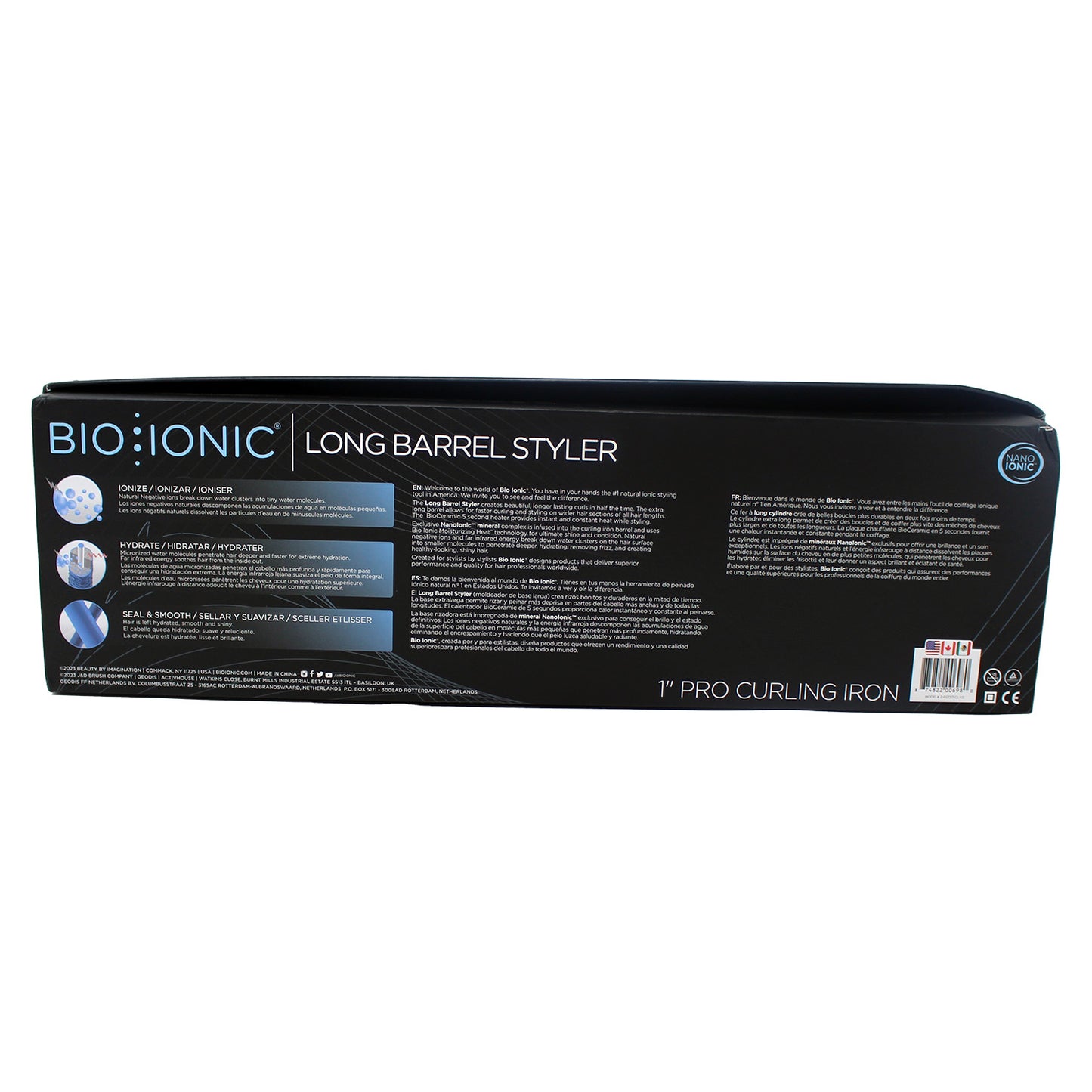 BIO IONIC 1" Pro Long Barrel Styler Curling Iron 1 Count