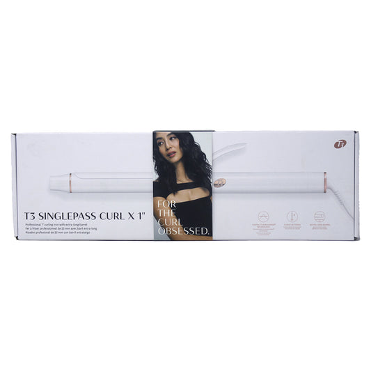 T3 Singlepass Curl X Extra Long Barrel 1" Curling Iron