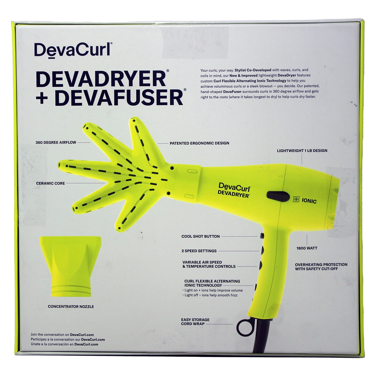 DevaCurl DevaDryer + Devafuser Set