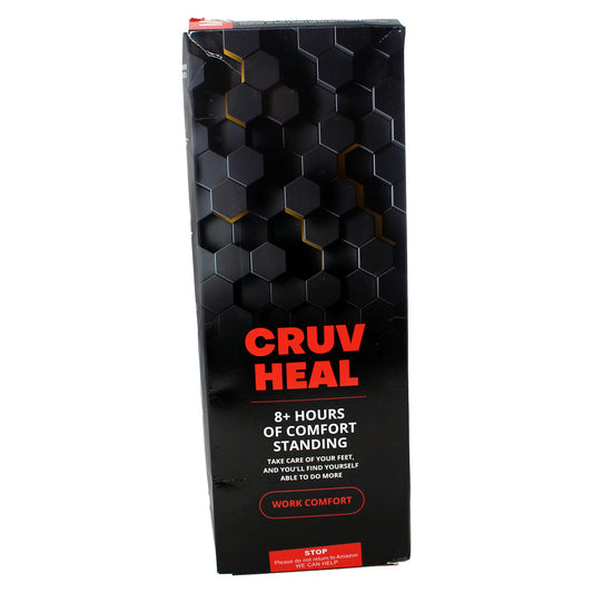 Cruv Heal Work Comfort Orthotic Insoles Size Medium (Black Hexagons)